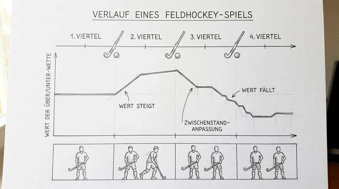 Live Over/Under beim Feldhockey: Wertveränderung der Quoten im Spielverlauf erklärt