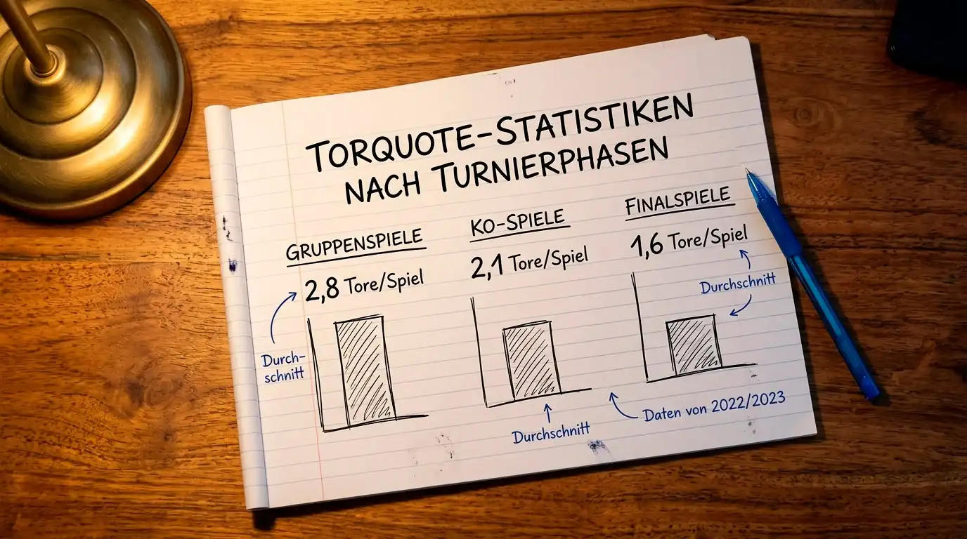 Torrate-Analyse bei Feldhockey: Durchschnittliche Tore pro Spiel nach Turniertyp und Paarung