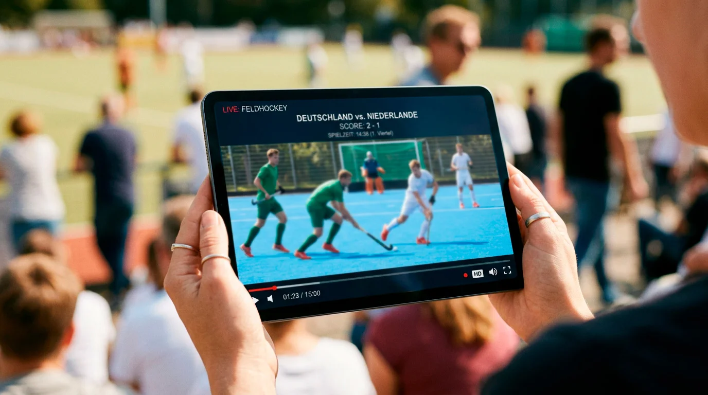 Live-Streaming Feldhockey in Wettanbieter-Apps – welche Plattformen Spiele direkt übertragen