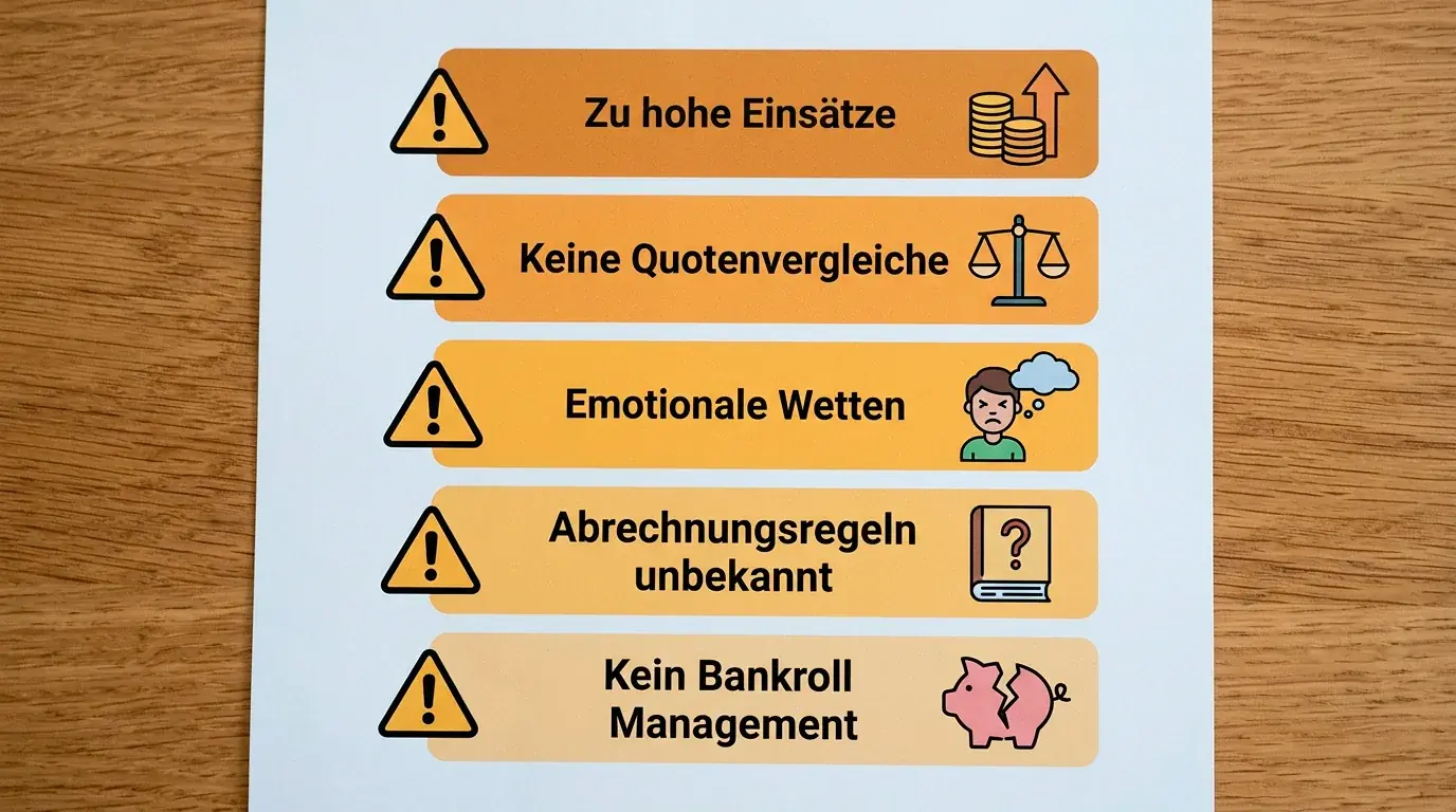 Einsteigerfallen bei Feldhockey Wetten – häufige Fehler wie hohe Einsätze und fehlende Strategie visualisiert