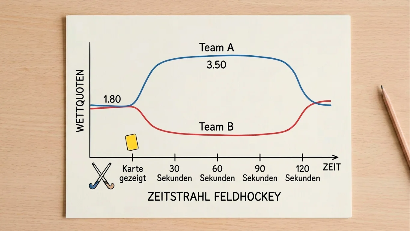 Quotenreaktion bei Feldhockey Live-Wetten nach Kartenvergabe – Zeitfenster für informierte Wetter
