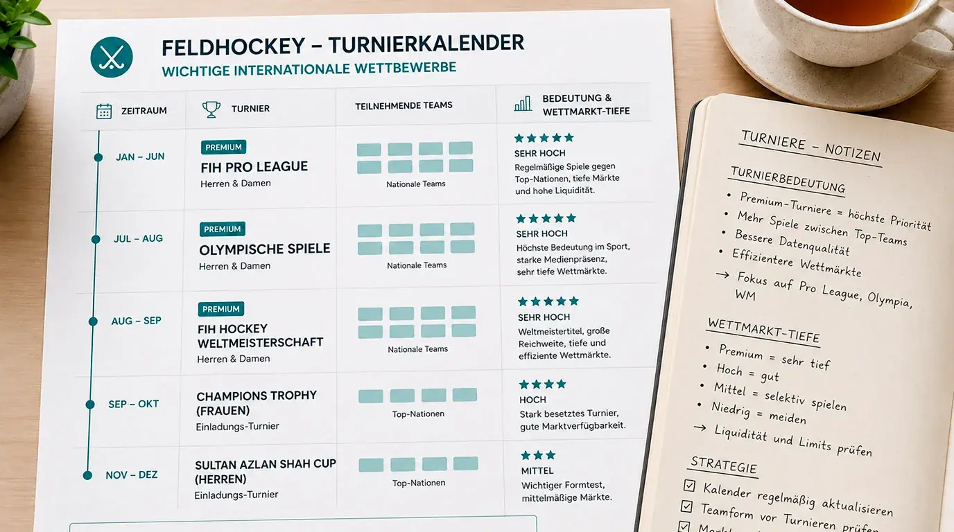 FIH Pro League und Olympia Feldhockey Wettangebot Turnierkalender beste Wettmärkte international